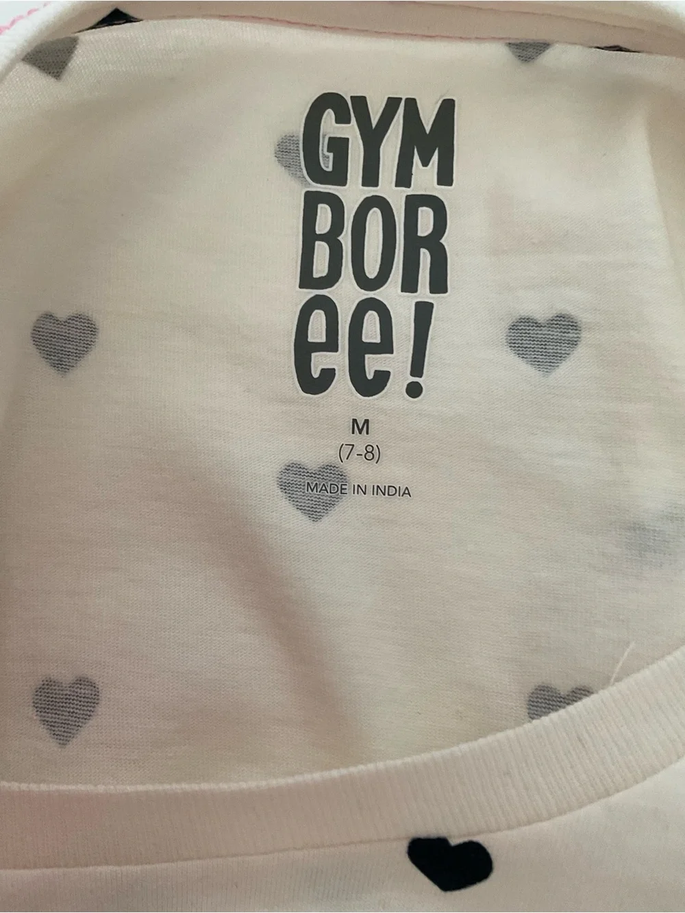 Gymboree Kids 'OOH LA LA' Heart Print Tee Size M(7-8) NWT